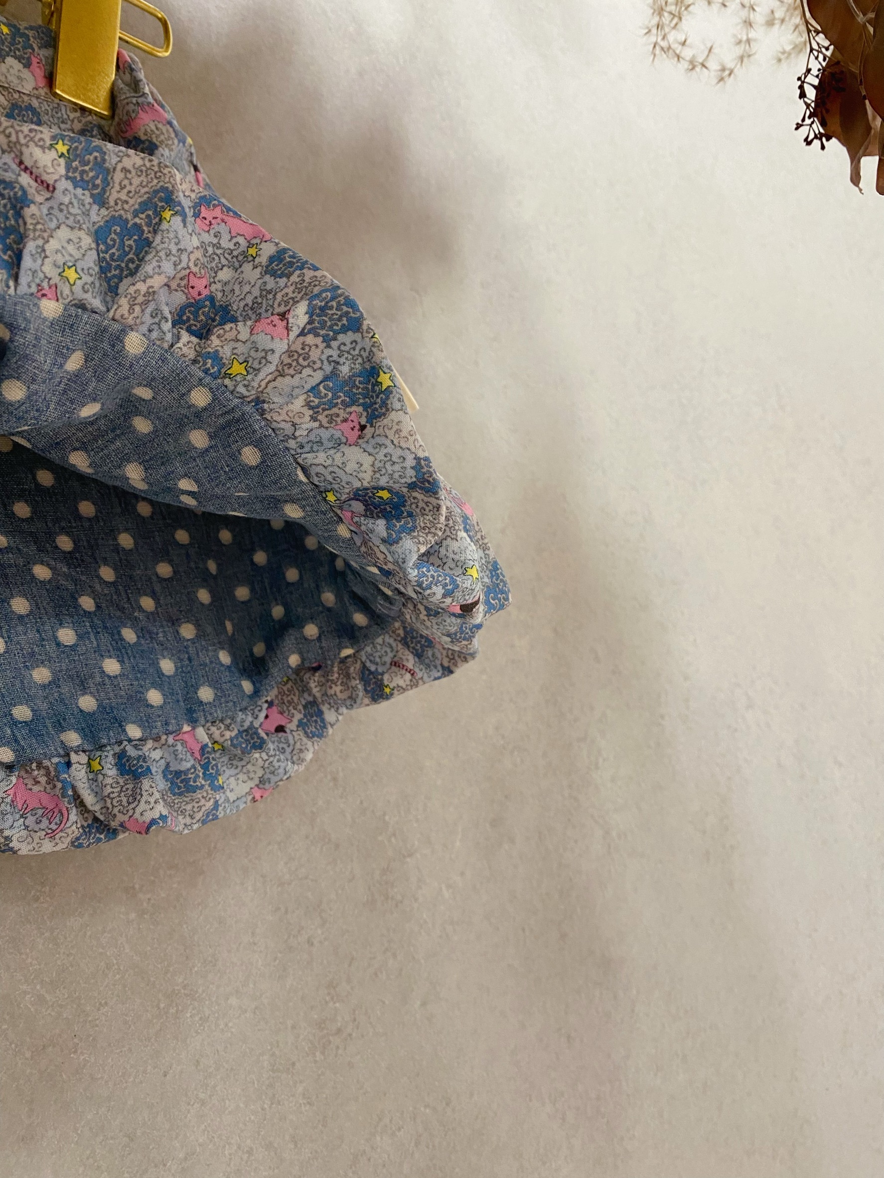 藍樹叢貓咪 氣球褲 (100)