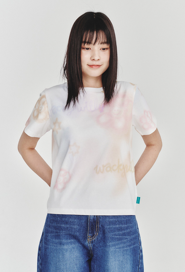 【直播】Wackywilly LL060431 女裝全圖案短袖上衣