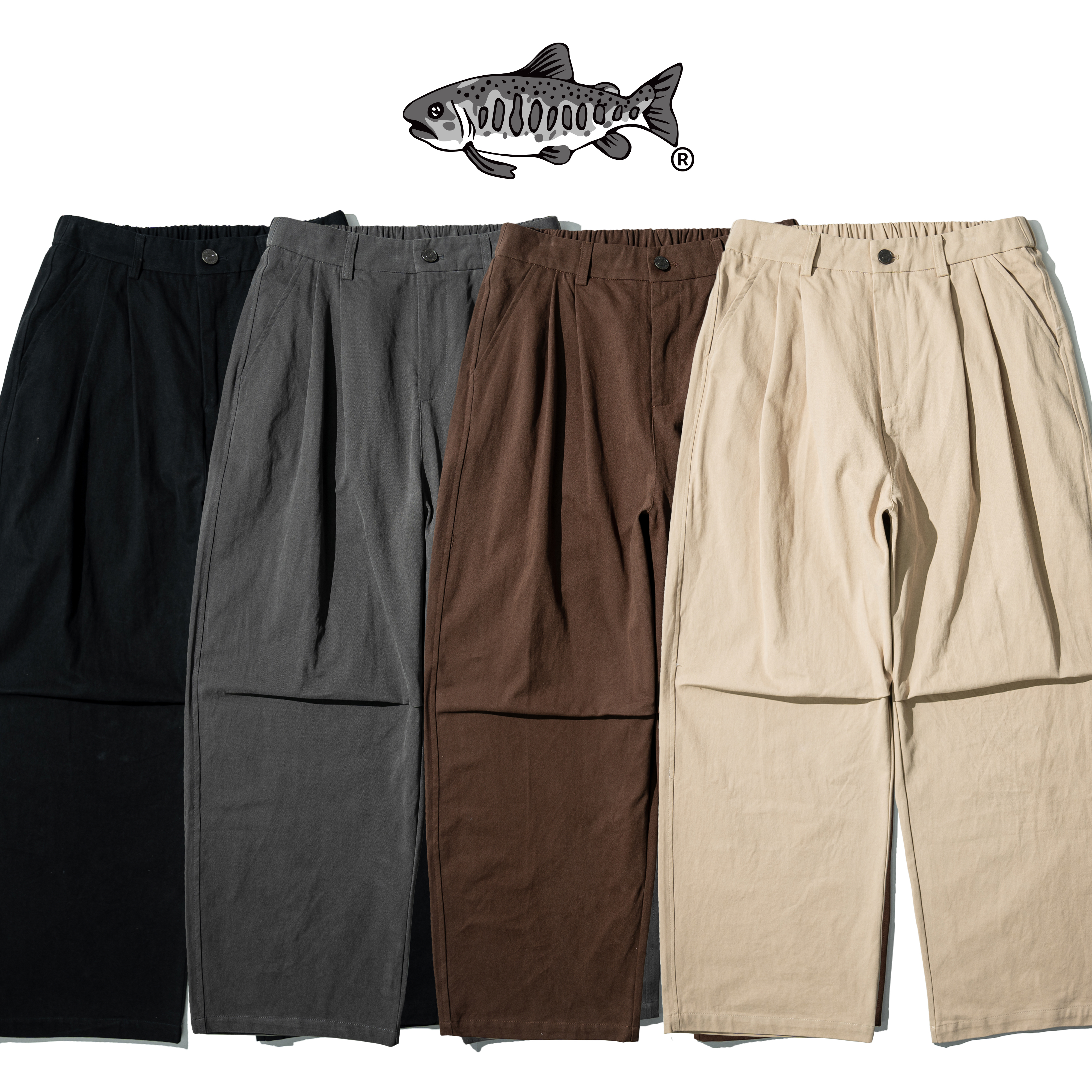 AGILITY Wide Leg Baggy Pants 褶線 闊腿長褲 [P76]