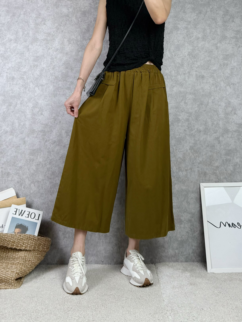 微正式感Up♡挺布棉質寬褲好穿又不悶熱