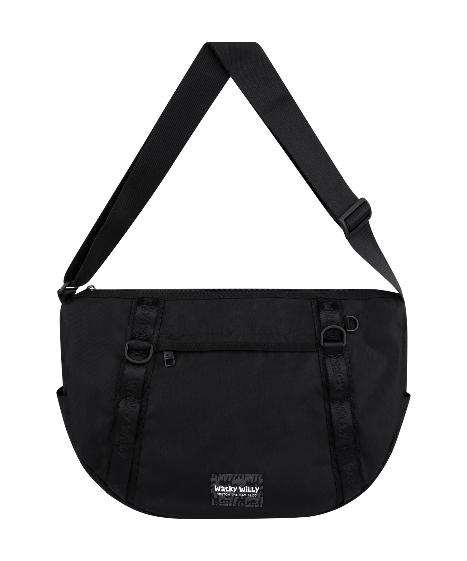 【直播】Wackywilly LL060441 Cordura織帶斜背包(黑色)
