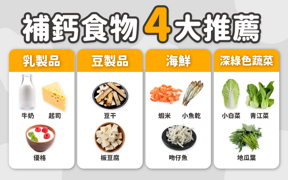 鈣質豐富的食物推薦