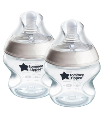 Tommee Tippee Natural Start PP 150ml Bottle with Ultra Soft Slow Flow Nipple (2 Pack)