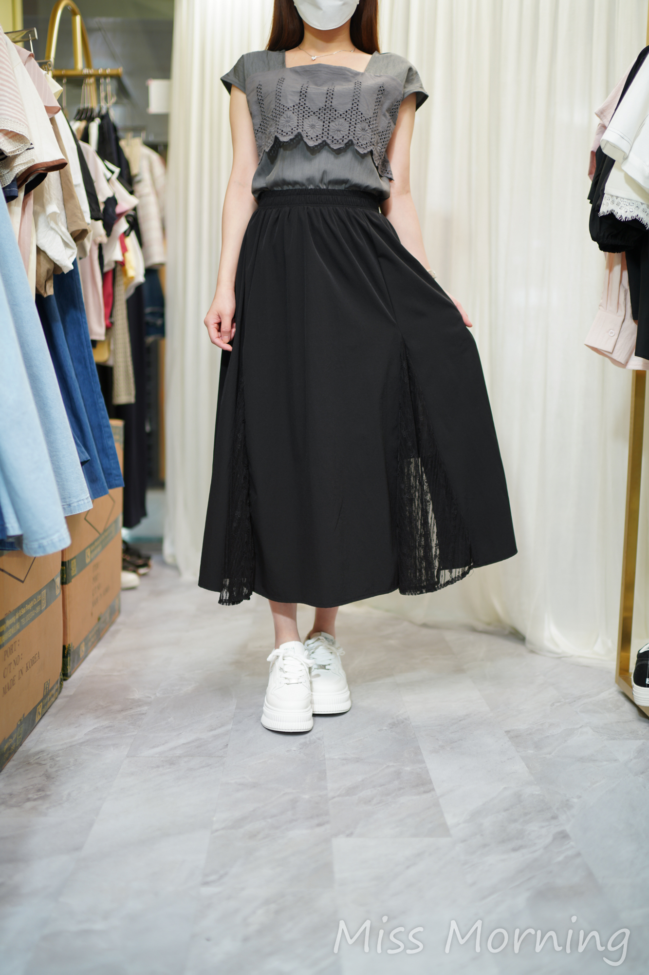 免燙風衣料有層次上衣(14633)&低調lace免燙顯瘦裙(33968)