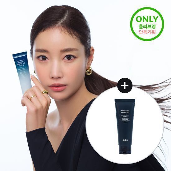 《olive young連線》Solep Premier Hi-Gro Ampoule Pack 40ml Set (+Shampoo 100ml)