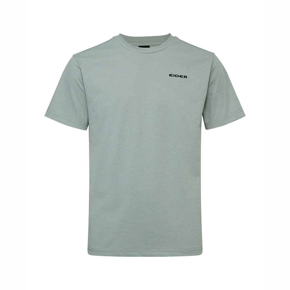 【EIDER】男彈性短袖圓領上衣/25EDMM25289-[灰綠、水藍、白、黑]