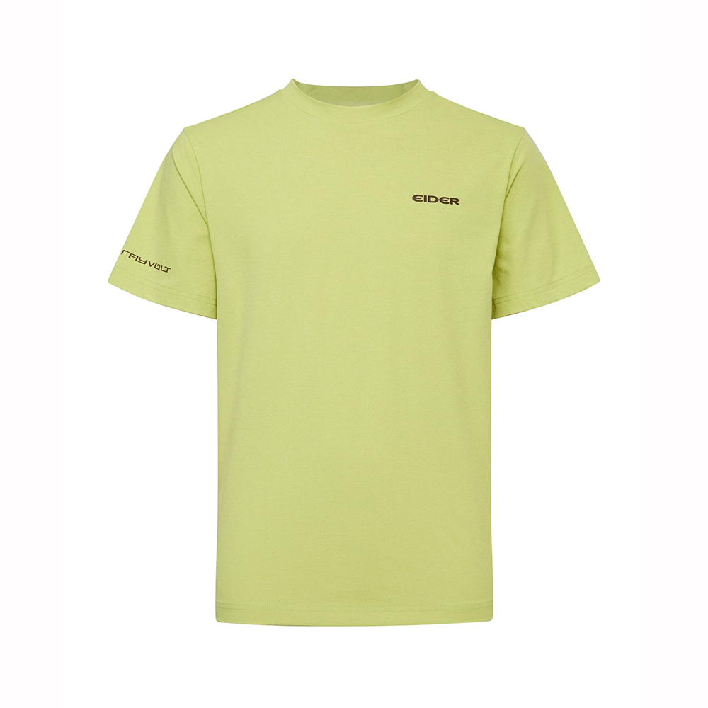 【EIDER】男RAYVOLT聯名涼感短袖上衣/25EDMM25291-[黃綠、象牙白]
