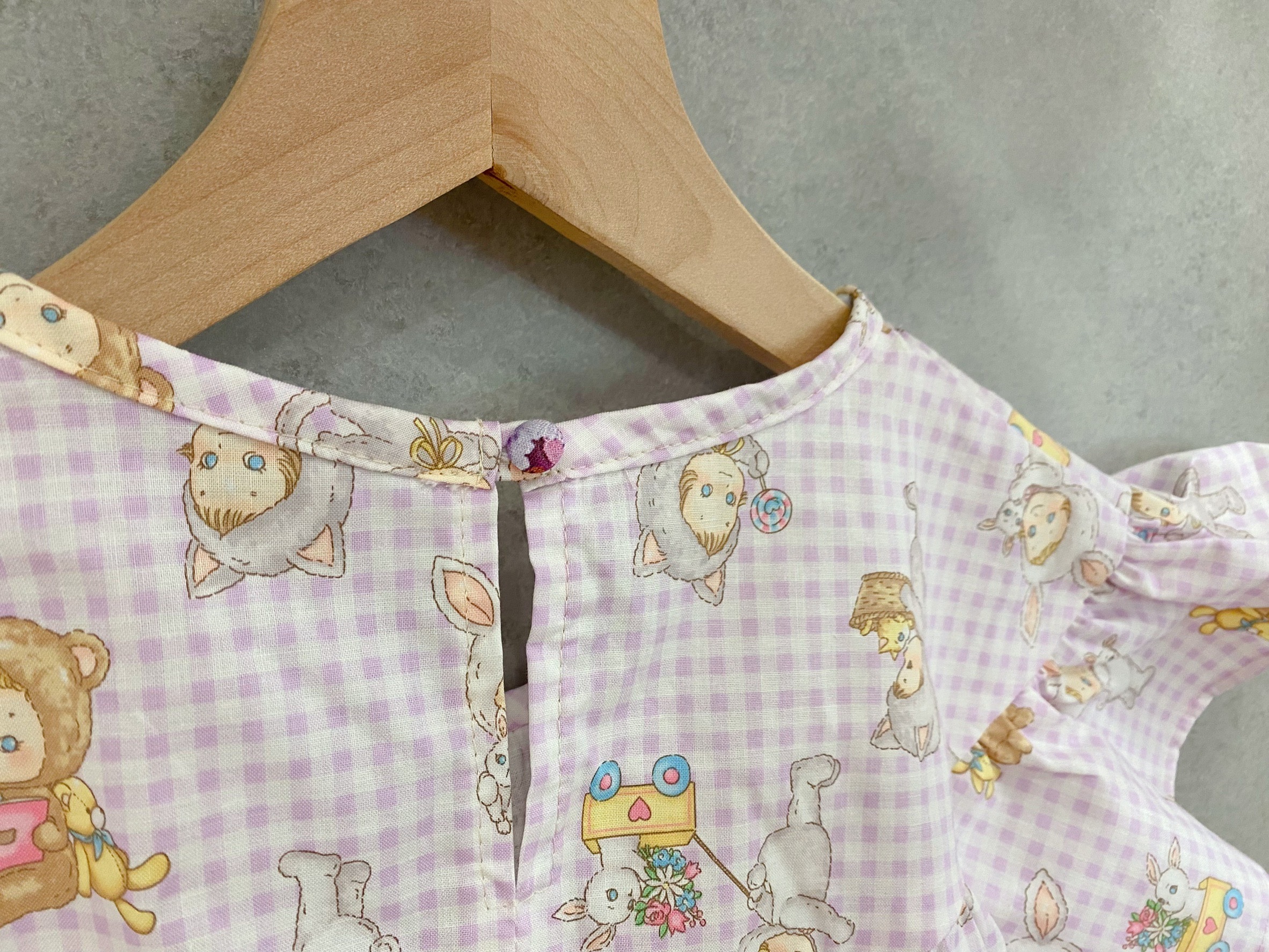 紫格軟糖寶貝 蝴蝶上衣 (110)