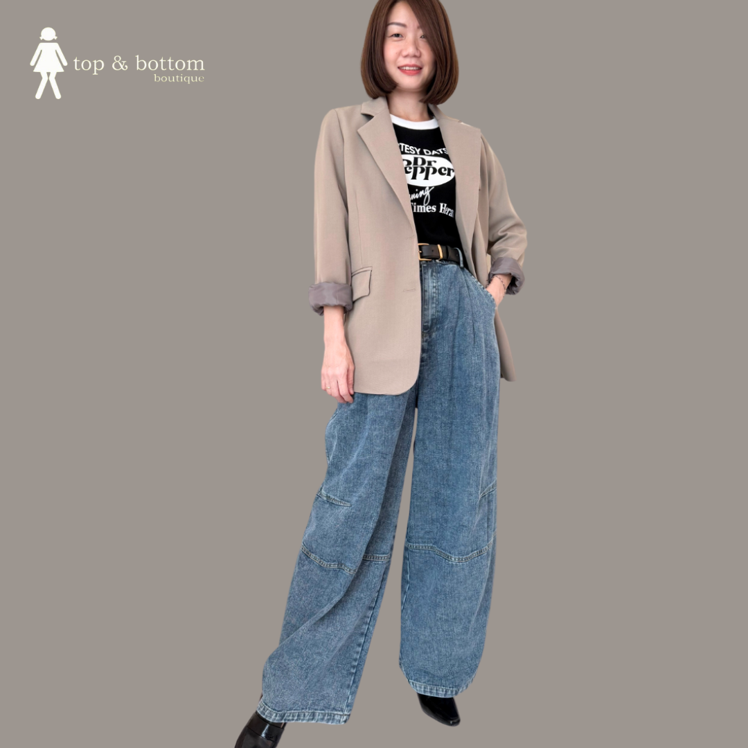 LONG SLEEVE COTTON BLAZER