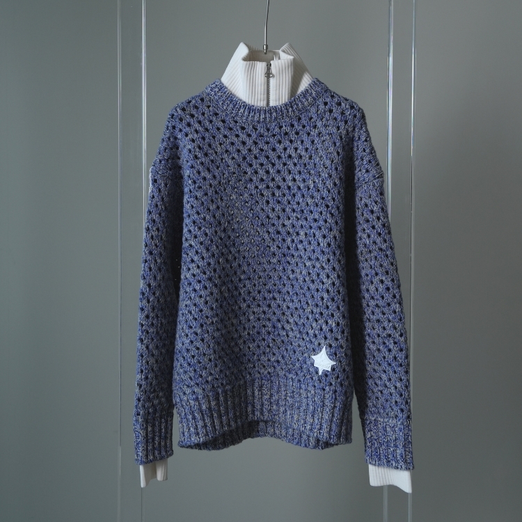 LV 藍色混織毛衣