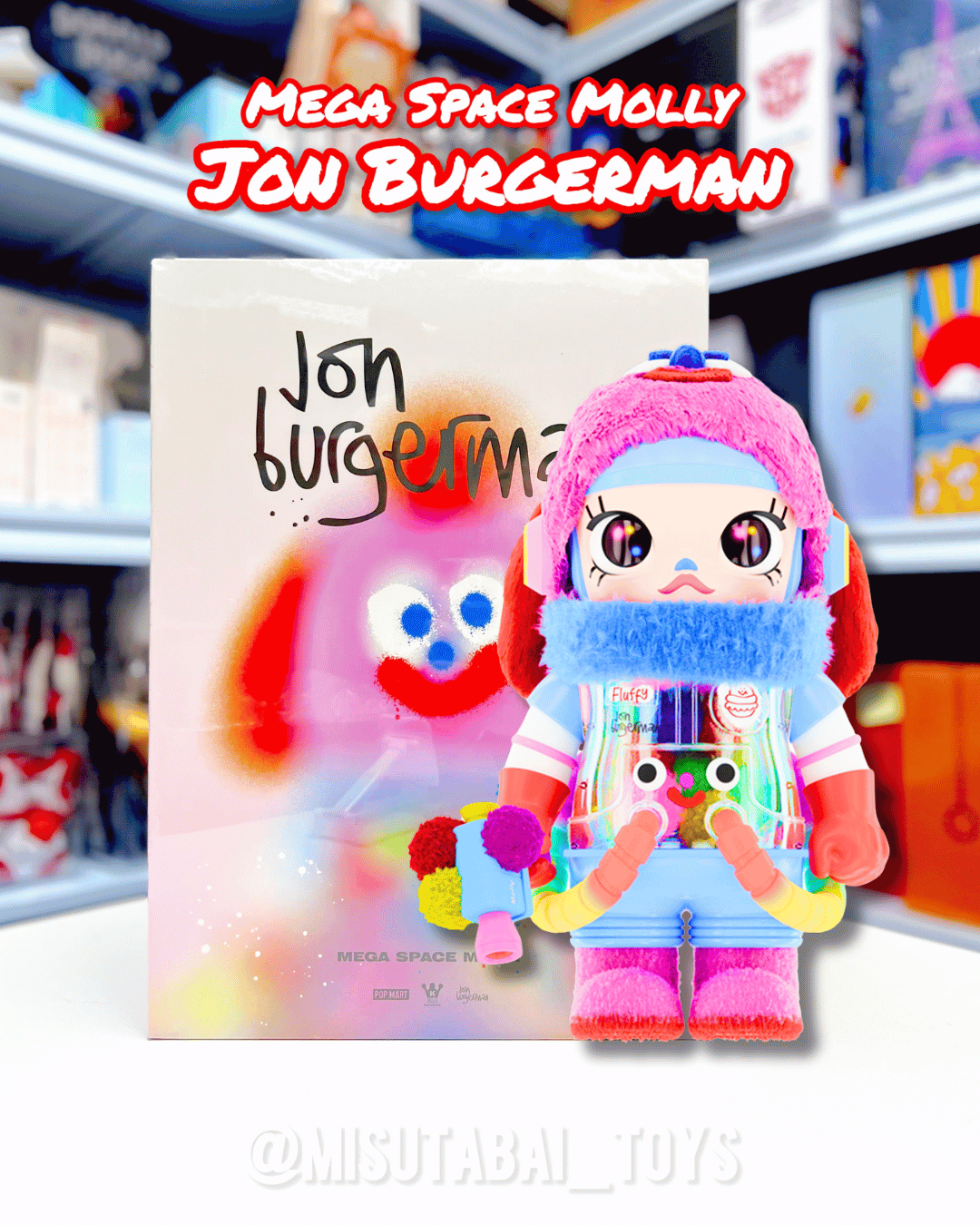 400% MEGA SPACE MOLLY Jon Burgerman