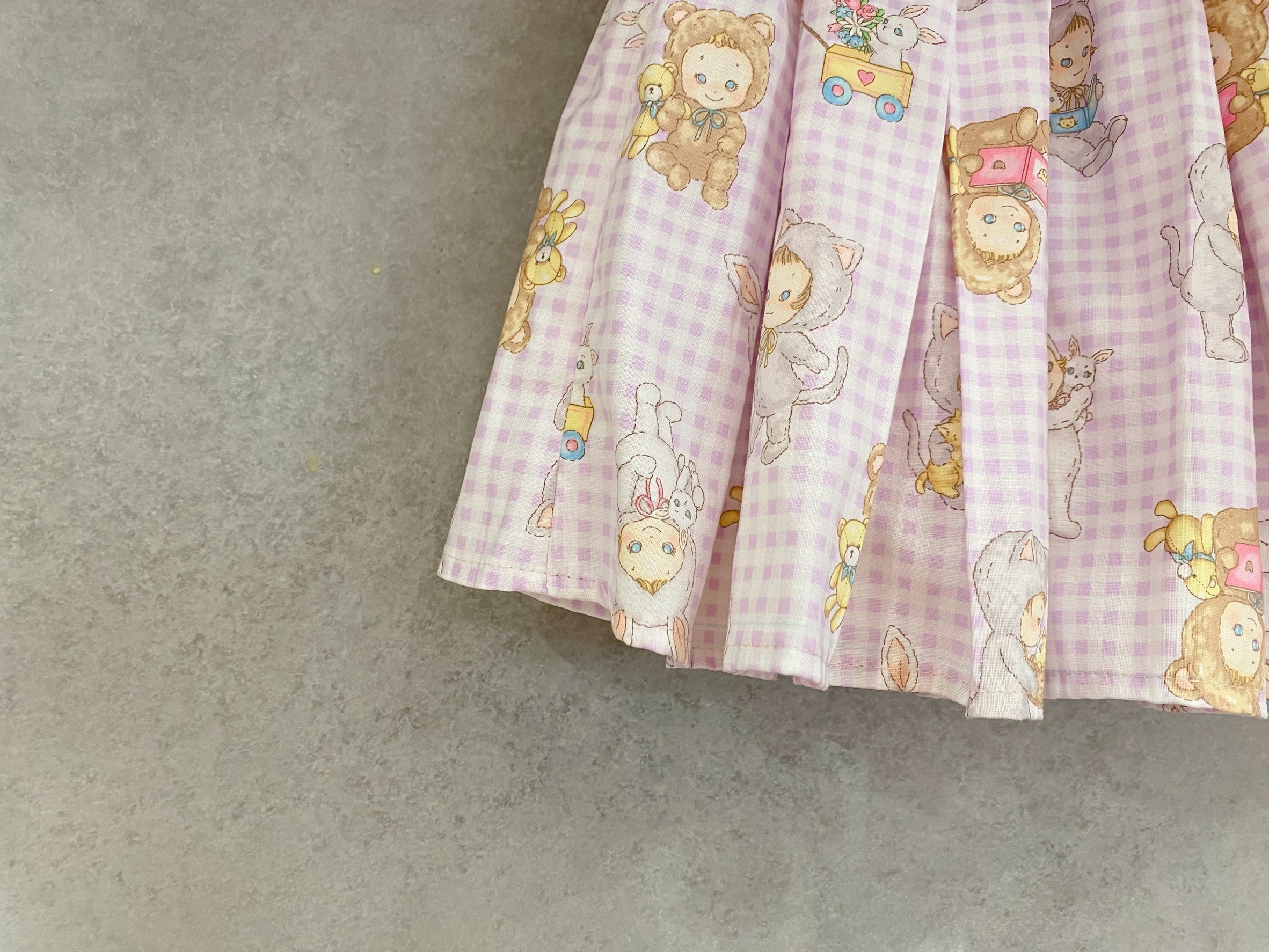 紫格軟糖寶貝 百摺褲裙 (110)