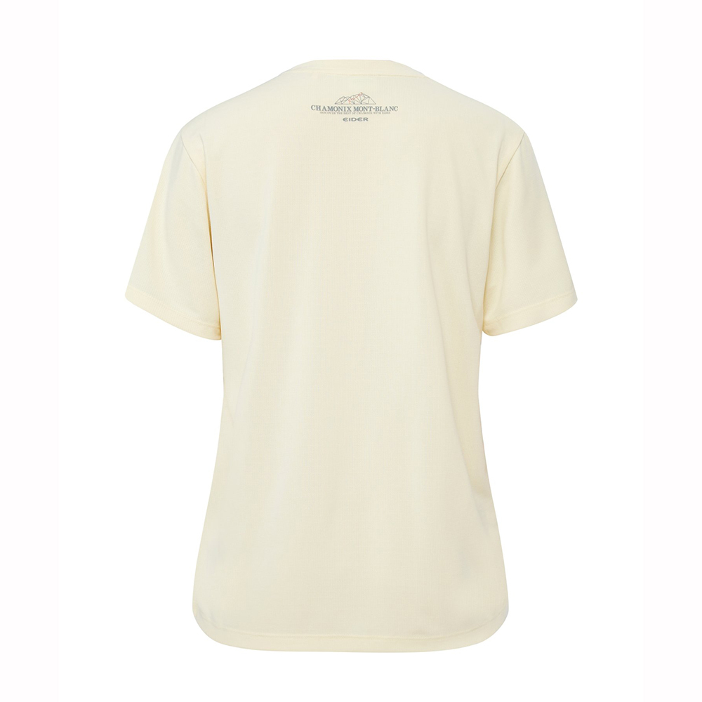 【EIDER】女排汗快乾短袖上衣/25EDWM25218-[奶油黃、奶油白]