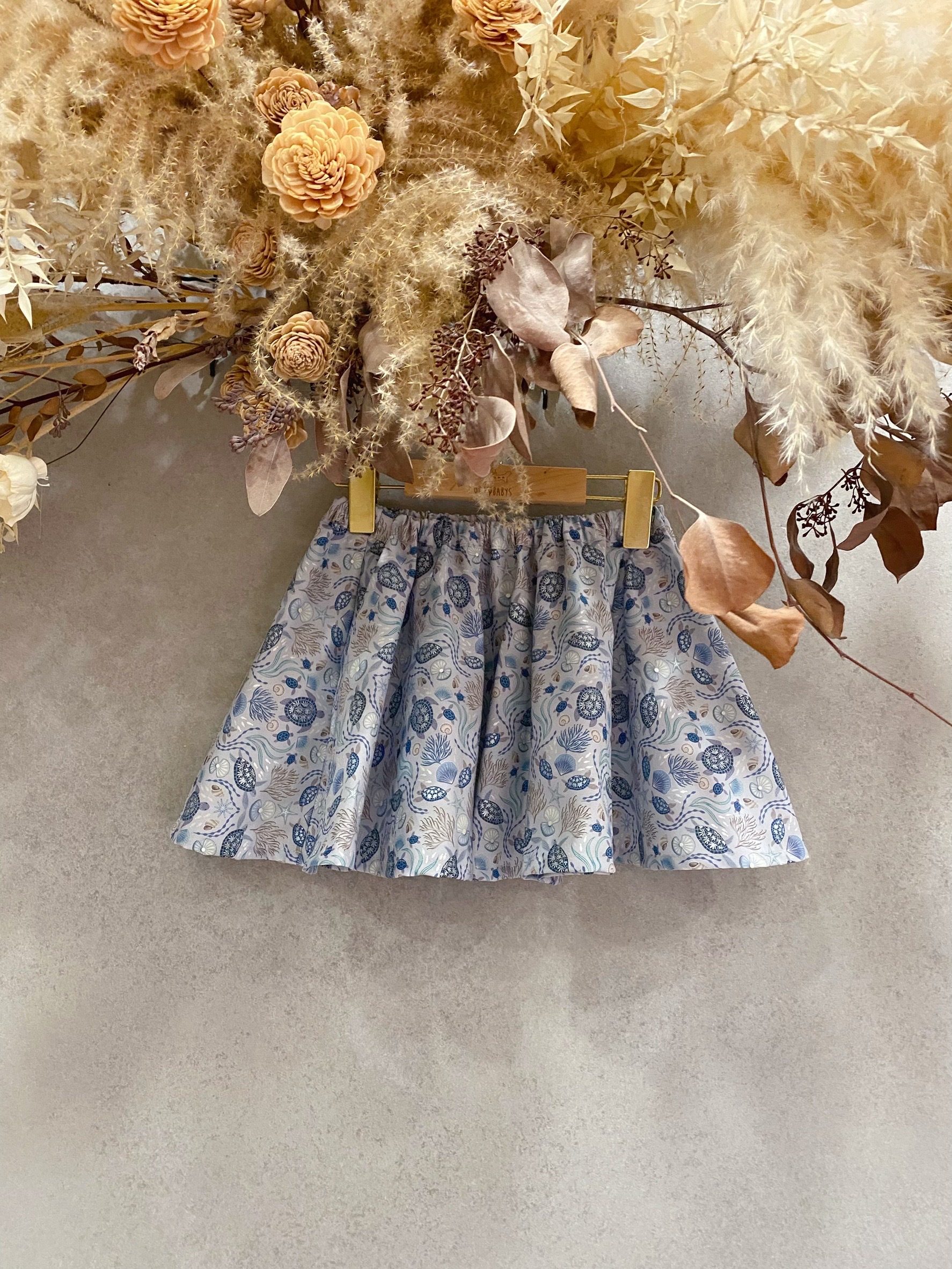 燙銀海龜貝殼 小圓裙 (110)