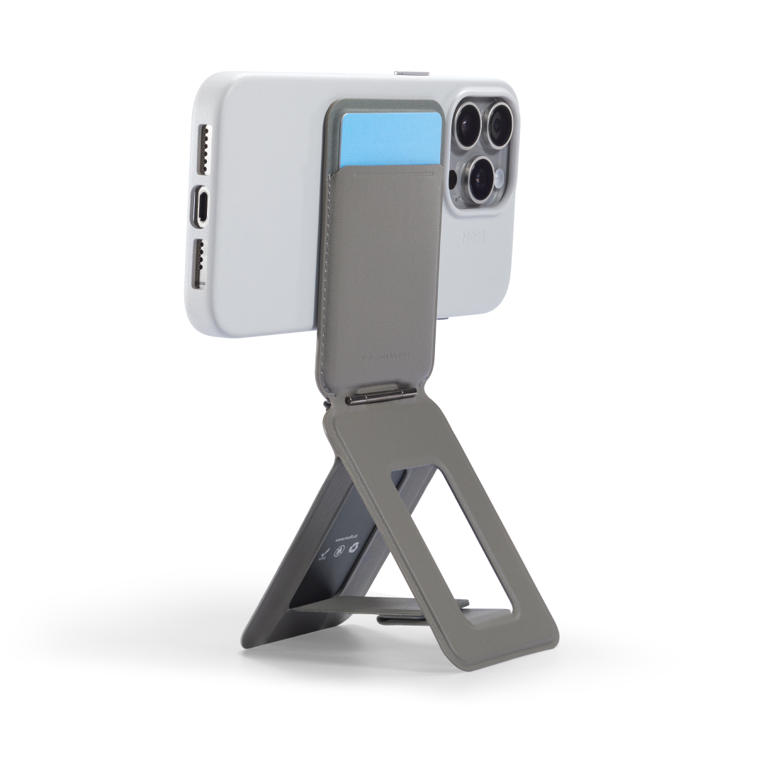 【 MOFT 】瞬變三角支架 MOVAS™ 卡夾版 象灰