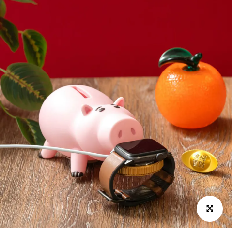 infoThink｜火腿豬系列公仔充電座 for Apple Watch