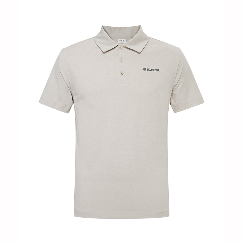 【EIDER】男涼感短袖POLO上衣/25EDMM25260-[抹茶綠、米駝、碳黑]