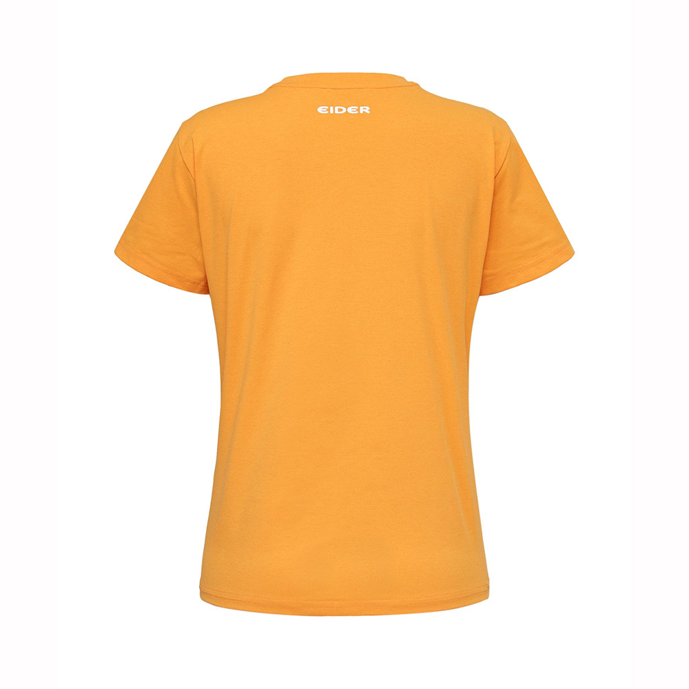 【EIDER】女涼感印花短袖上衣/25EDWM25262-[芒果黃、奶油白]