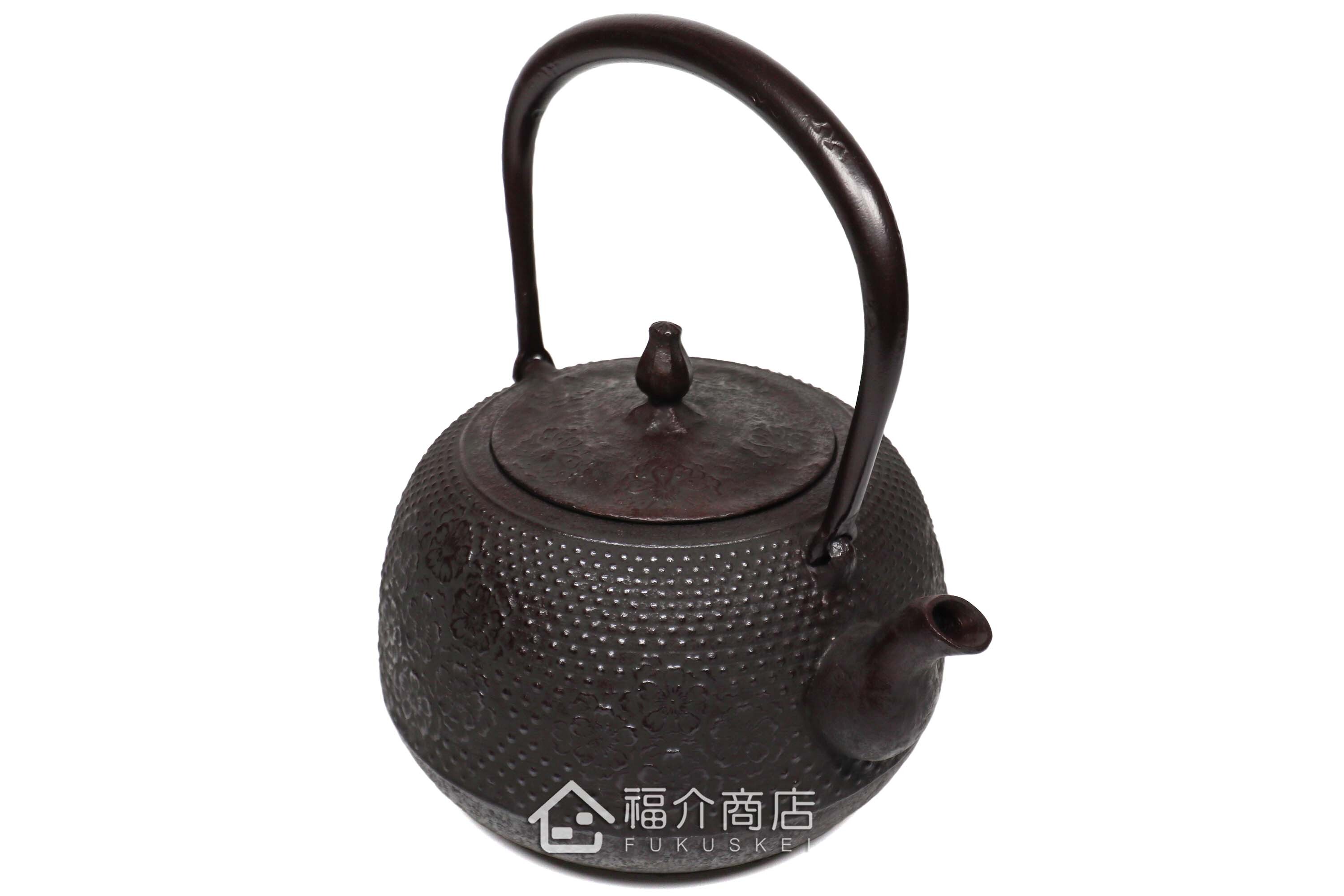 櫻花造型的泡茶煮水鑄鐵壺
