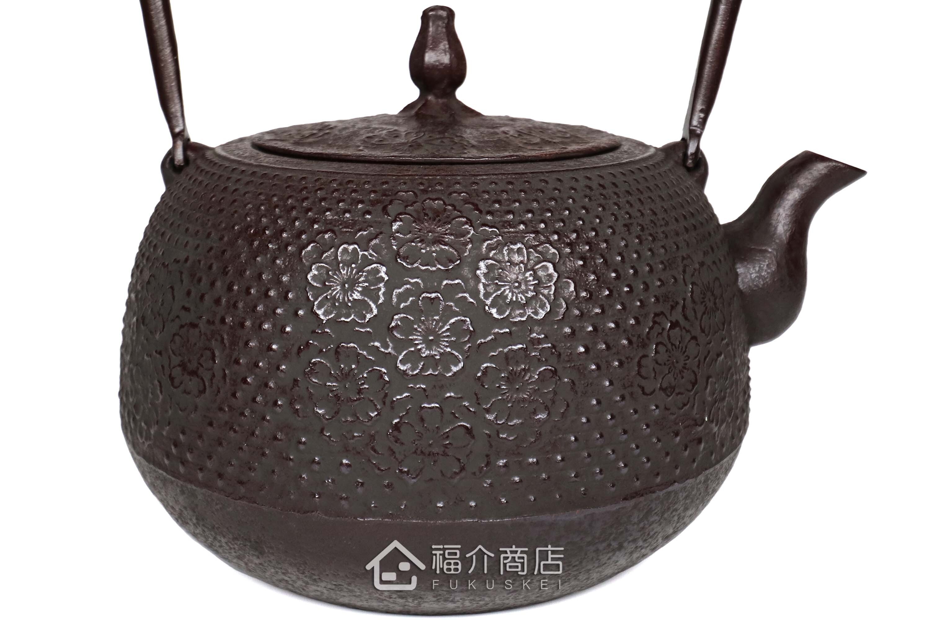 櫻花造型的泡茶煮水鑄鐵壺