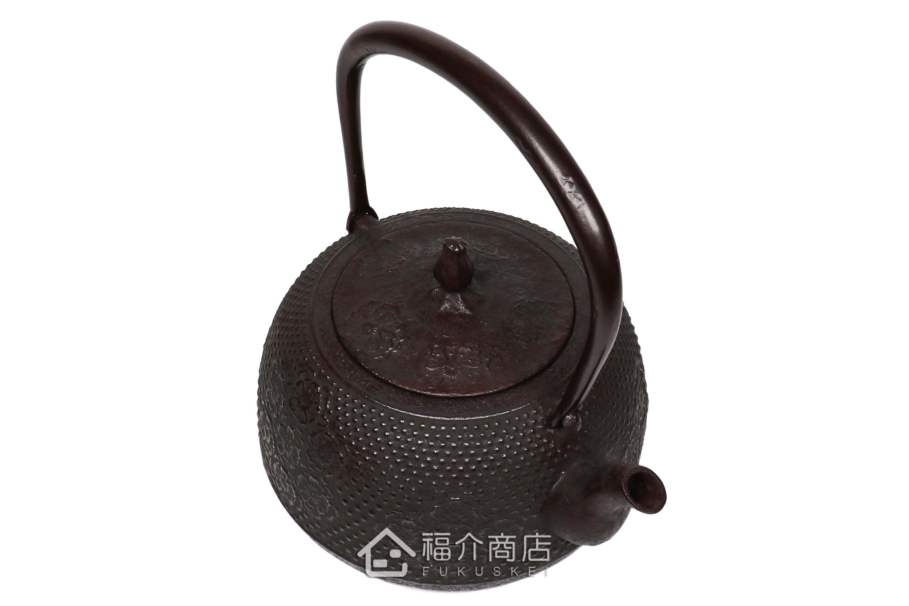 櫻花造型的泡茶煮水鑄鐵壺