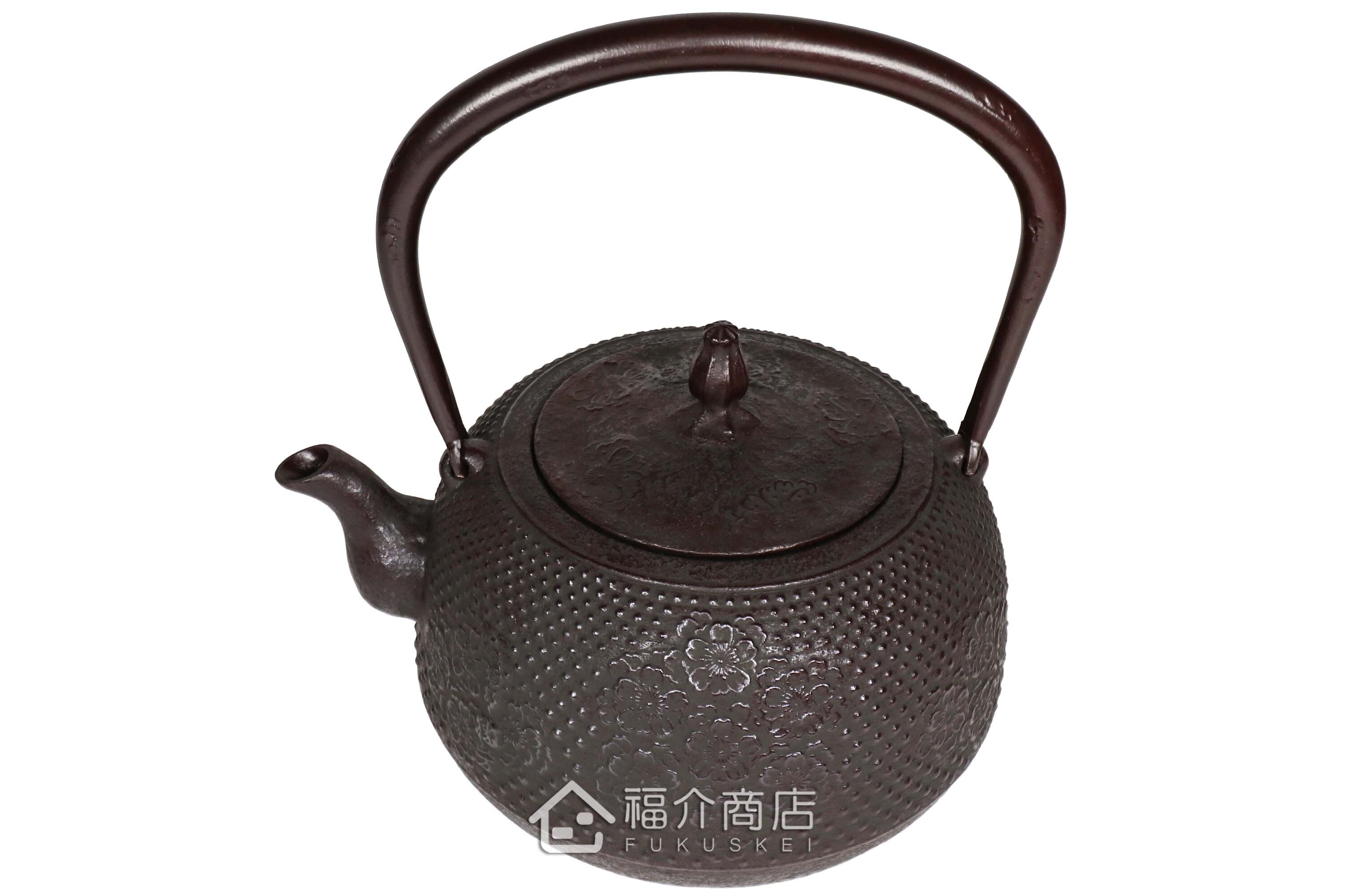 櫻花造型的泡茶煮水鑄鐵壺