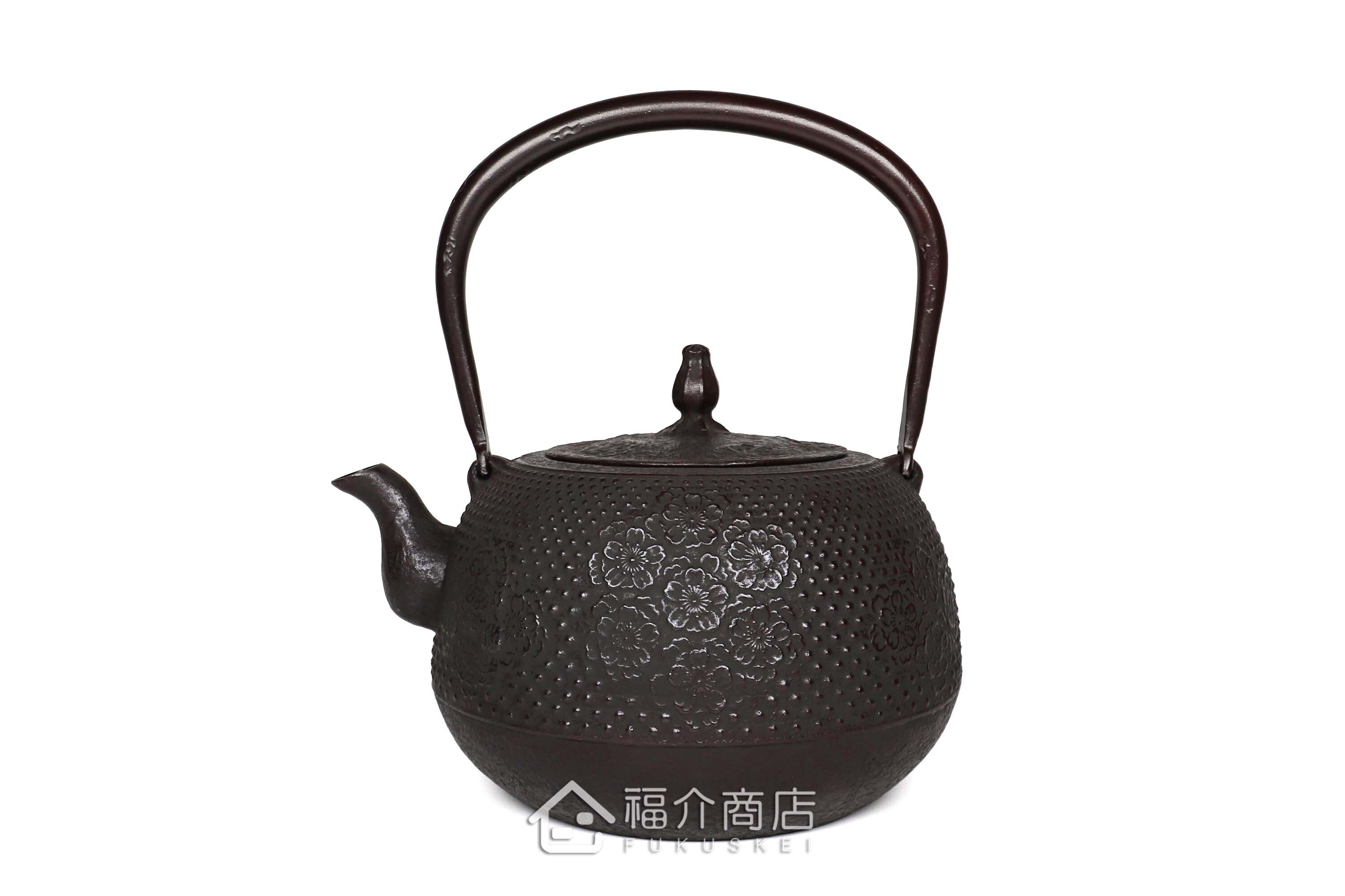 櫻花造型的泡茶煮水鑄鐵壺