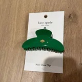 [S] KATE SPADE GREEN SPADE CLAW HAIR CLIP, 198850232792 (SKS1646)