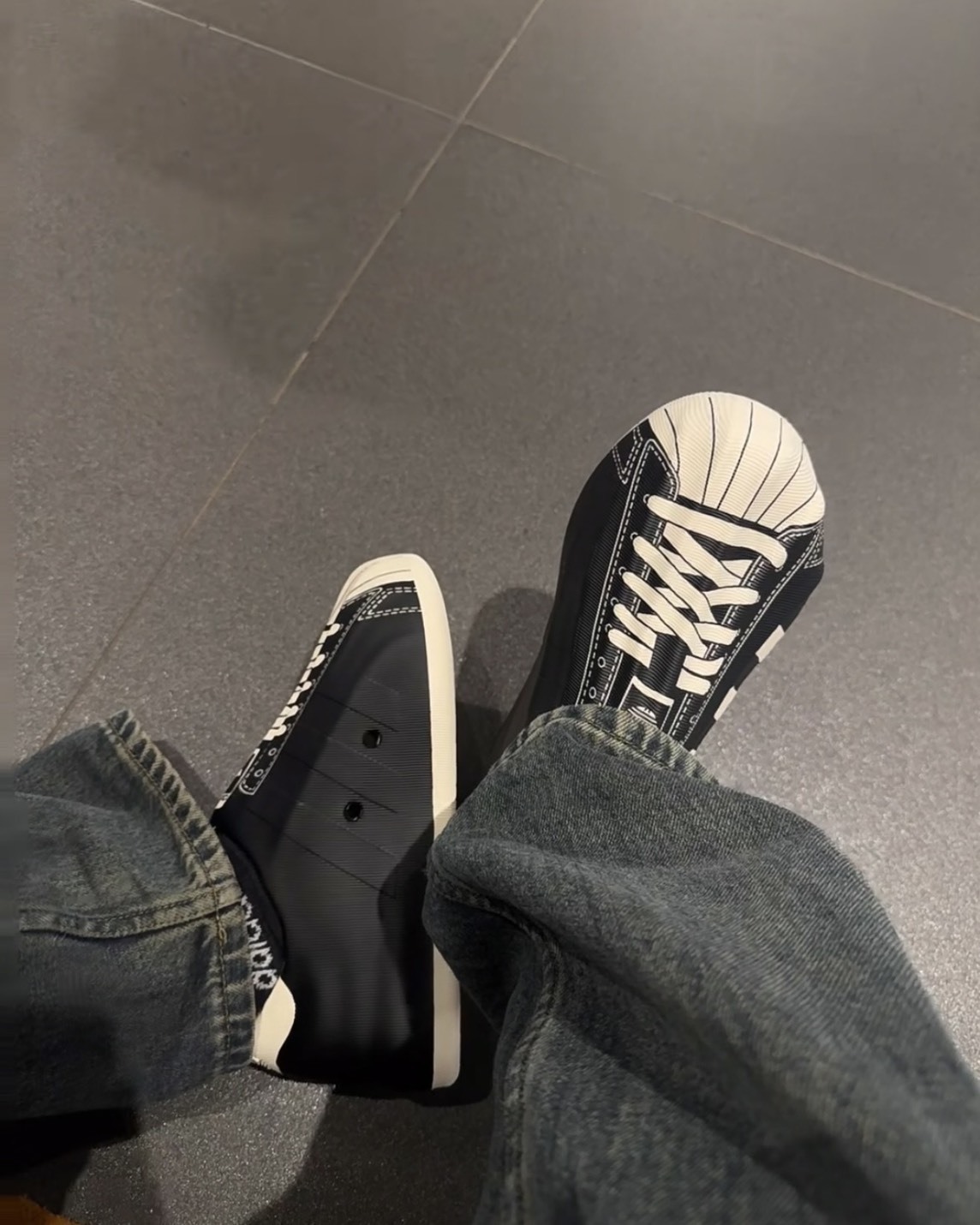 【現貨】ADIDAS  ADIFOM SUPERSTAR 貝殼鞋 黑 JP5679