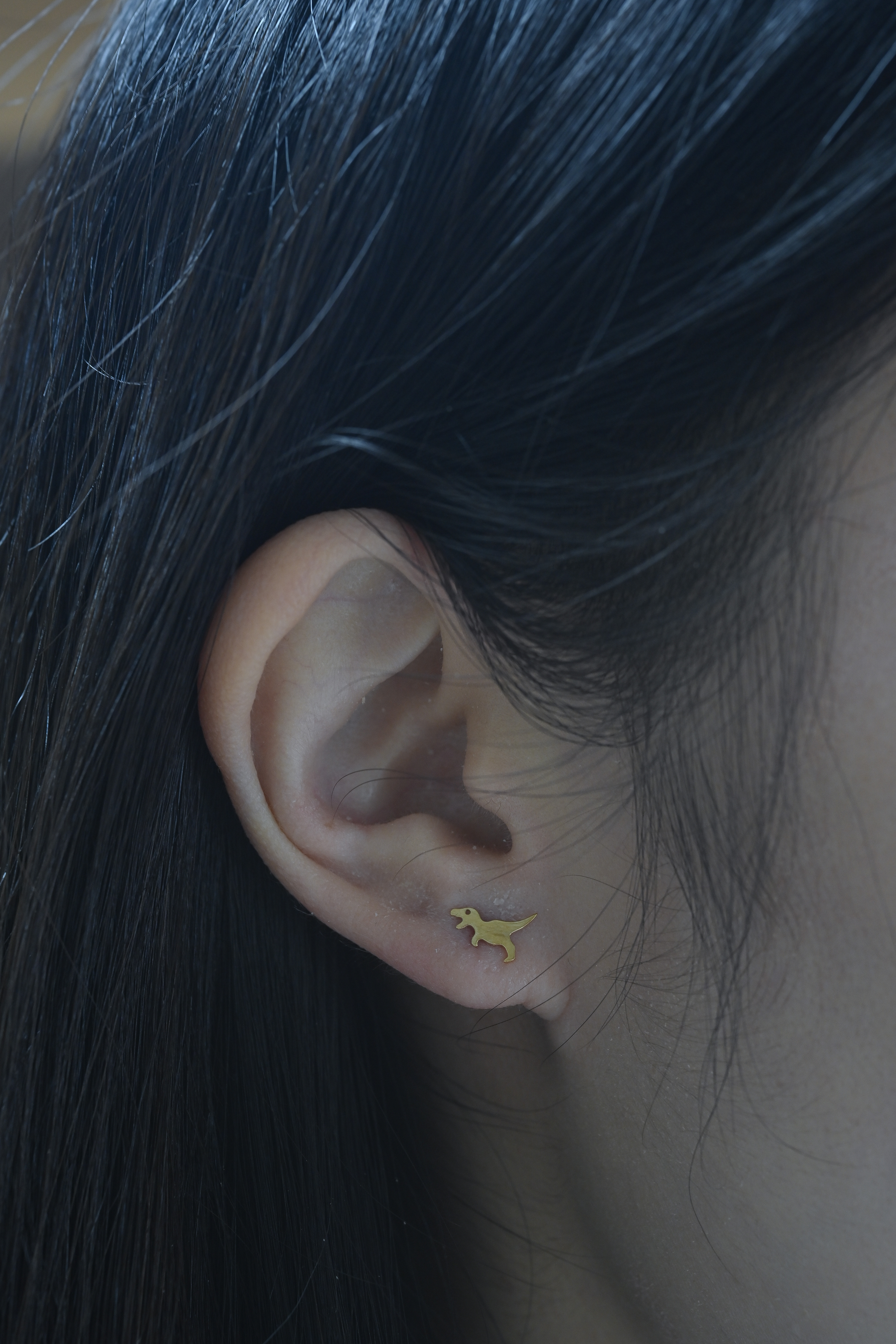 18K T- Rex Earring