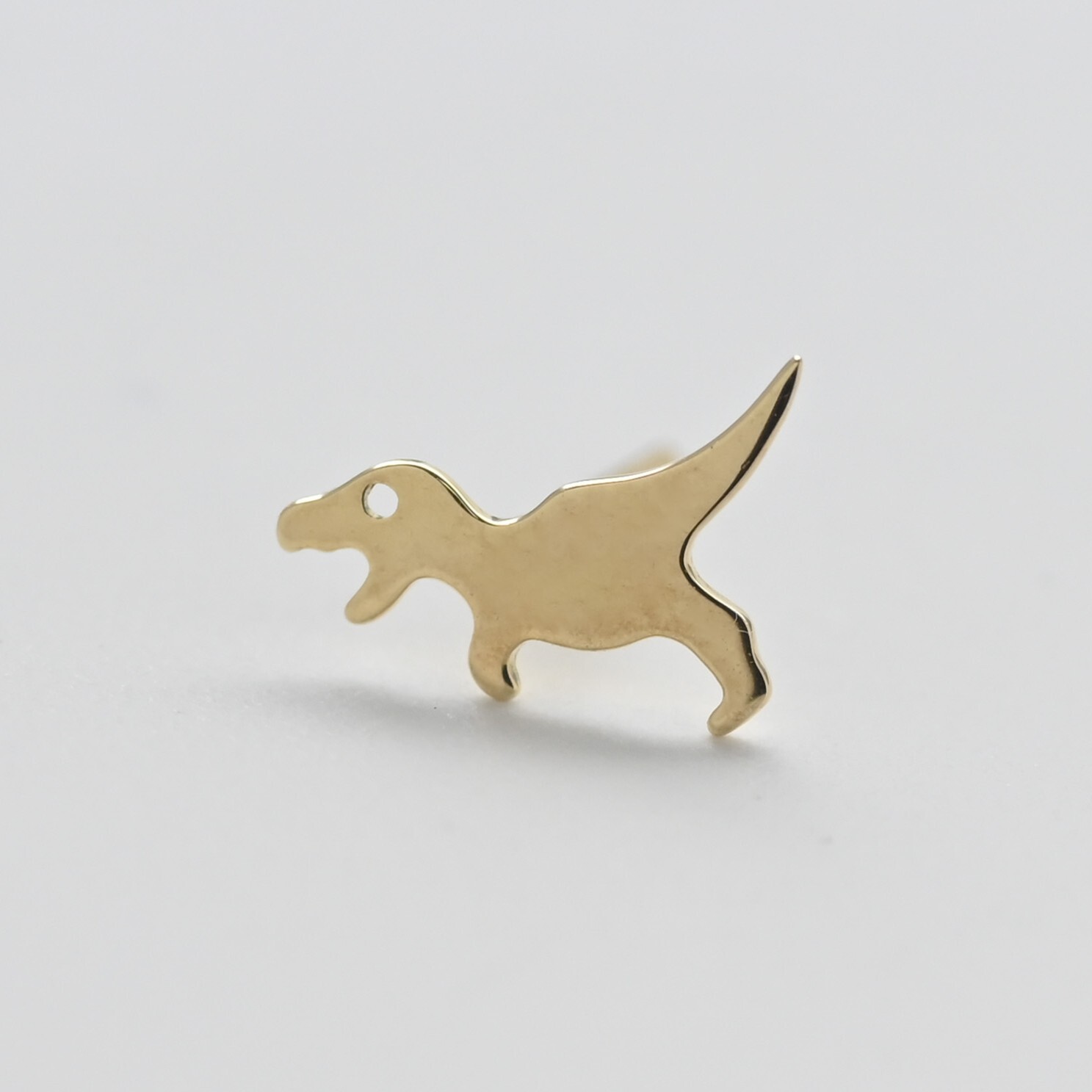 18K T- Rex Earring