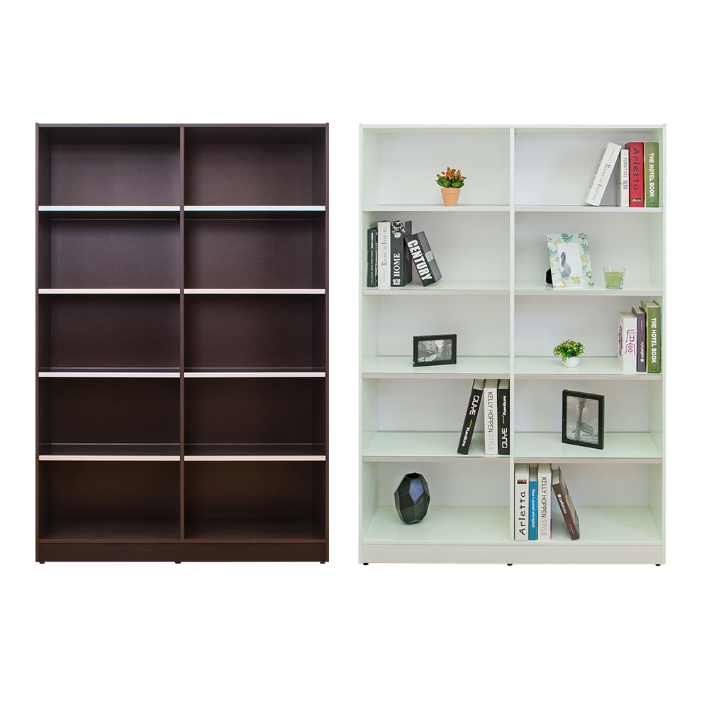 南亞塑鋼-4尺開放式10格防水塑鋼書櫃/十格收納櫃/展示櫃