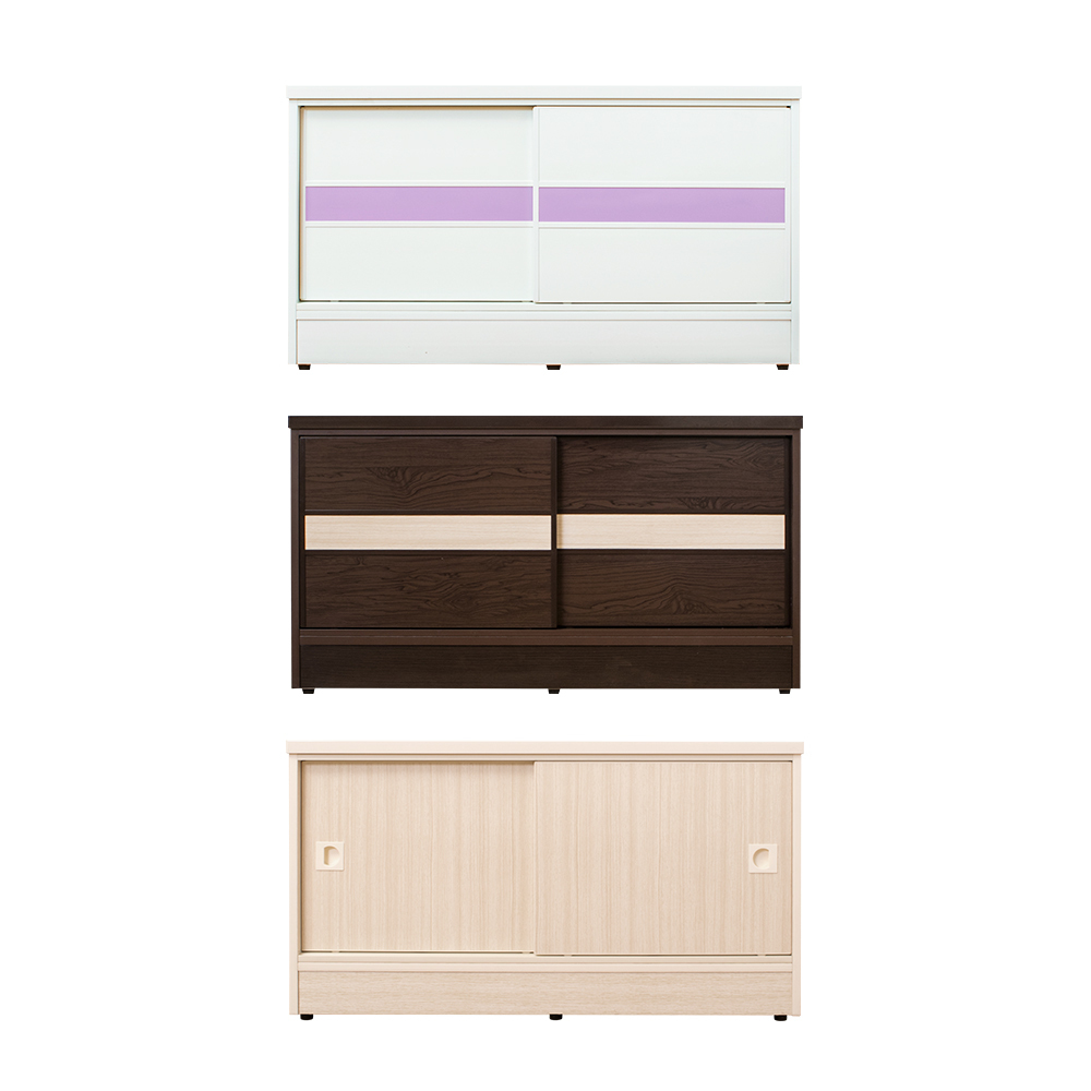 南亞塑鋼-3尺拉門/推門塑鋼坐式鞋櫃/穿鞋椅