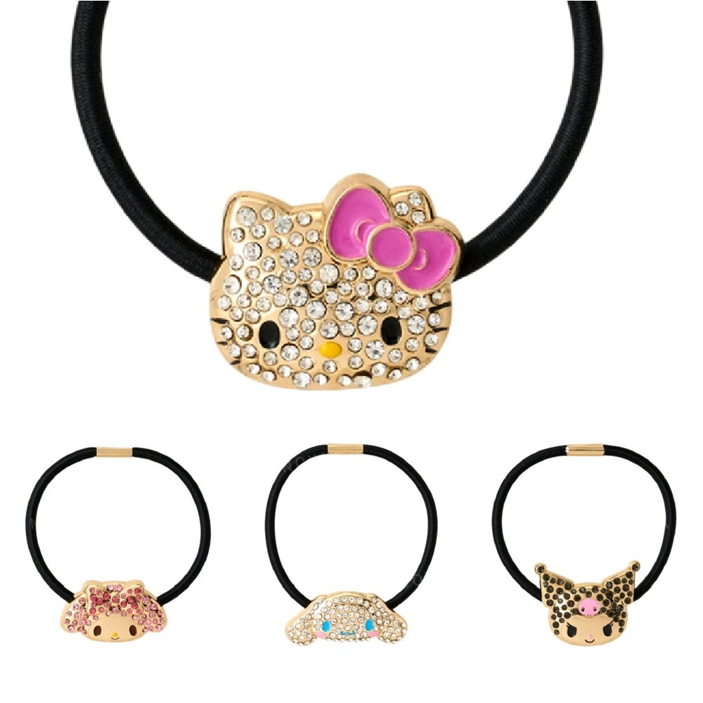 日本 Sanrio 金色頭形閃石髮圈橡根