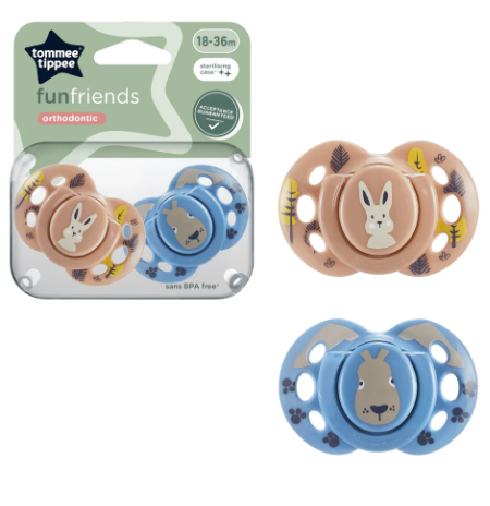 Tommee Tippee 18-36 months AIR pacifier (2-pack) (with sterilization box; excluding pacifier cover)