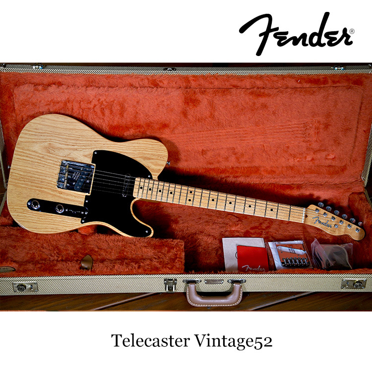 第6號 2000年製 Fender Telecaster Vintage 1952 reissue原木色 電吉他 附硬盒 保固三年