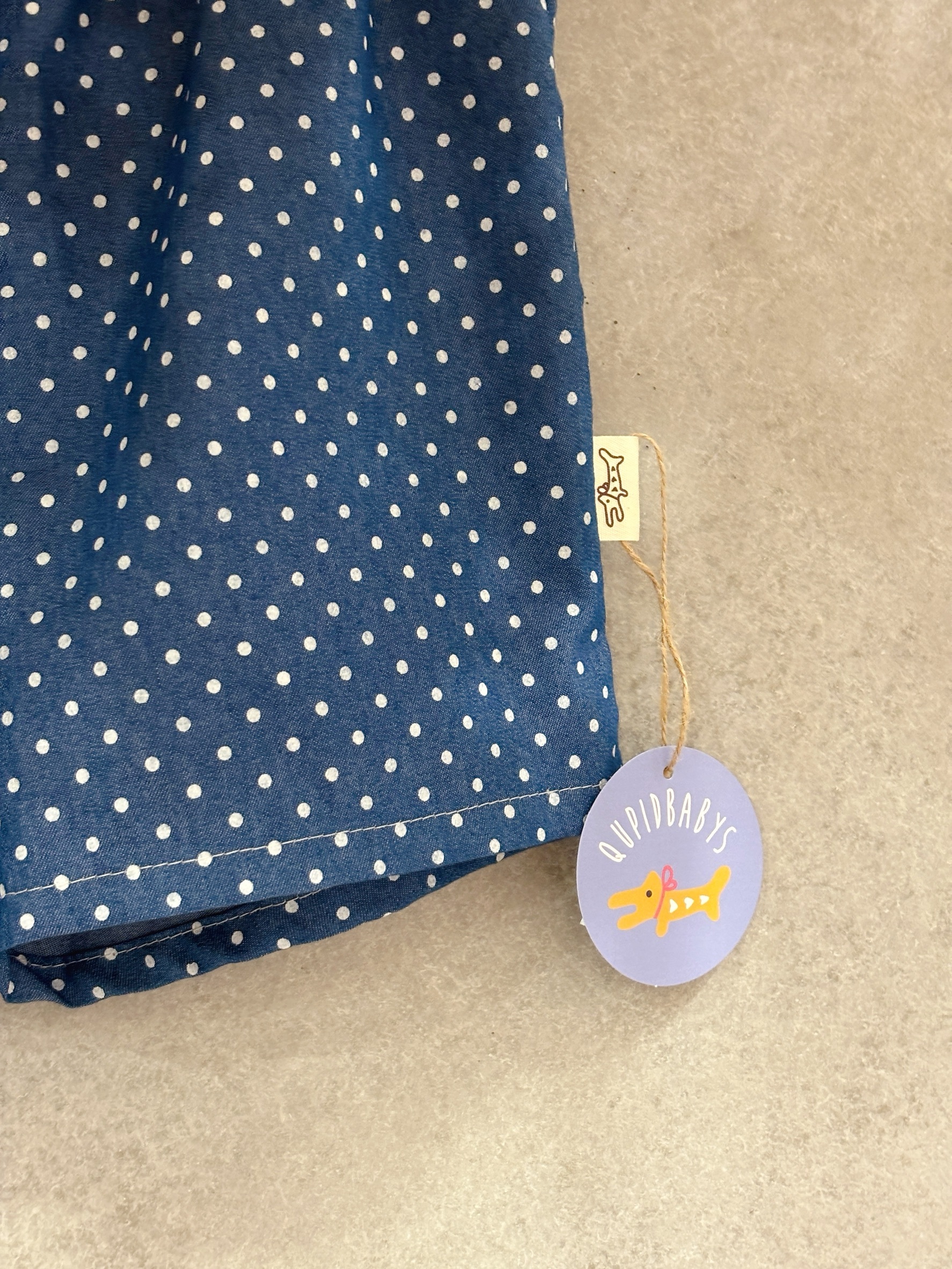 牛仔藍點 短褲 (100)