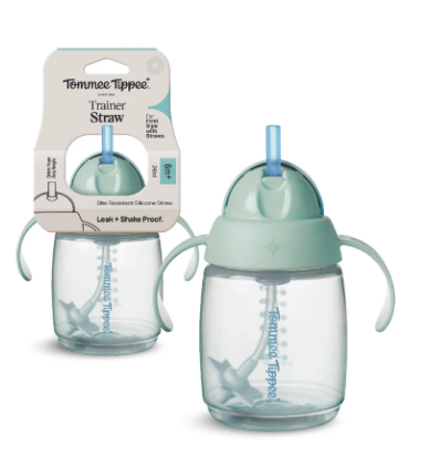Tommee Tippee Leak-proof Straw Cup with Two Ears 240ml Cream Green