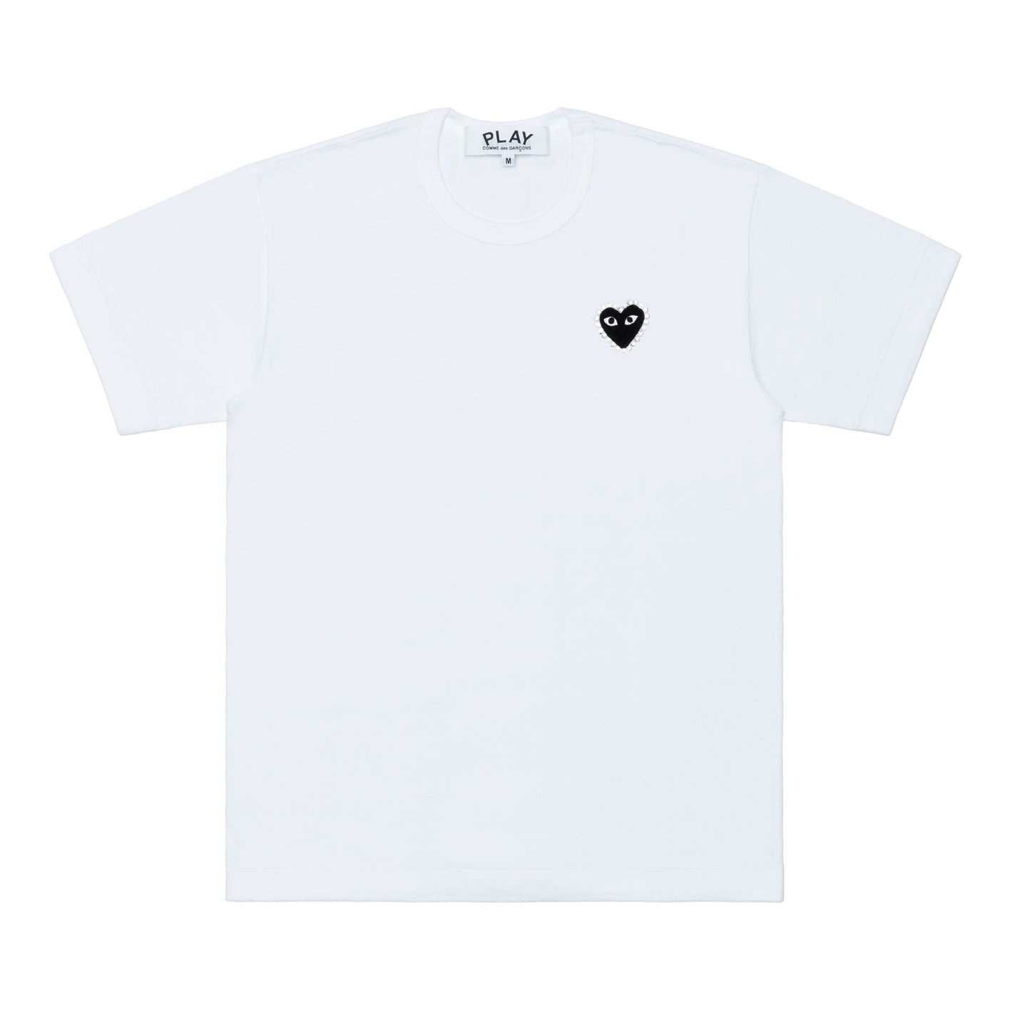 『代購商品』COMME des GARCONS PLAY 川久保玲 Emblem X Rhinestone TEE 左胸 愛心 AX-T801-051