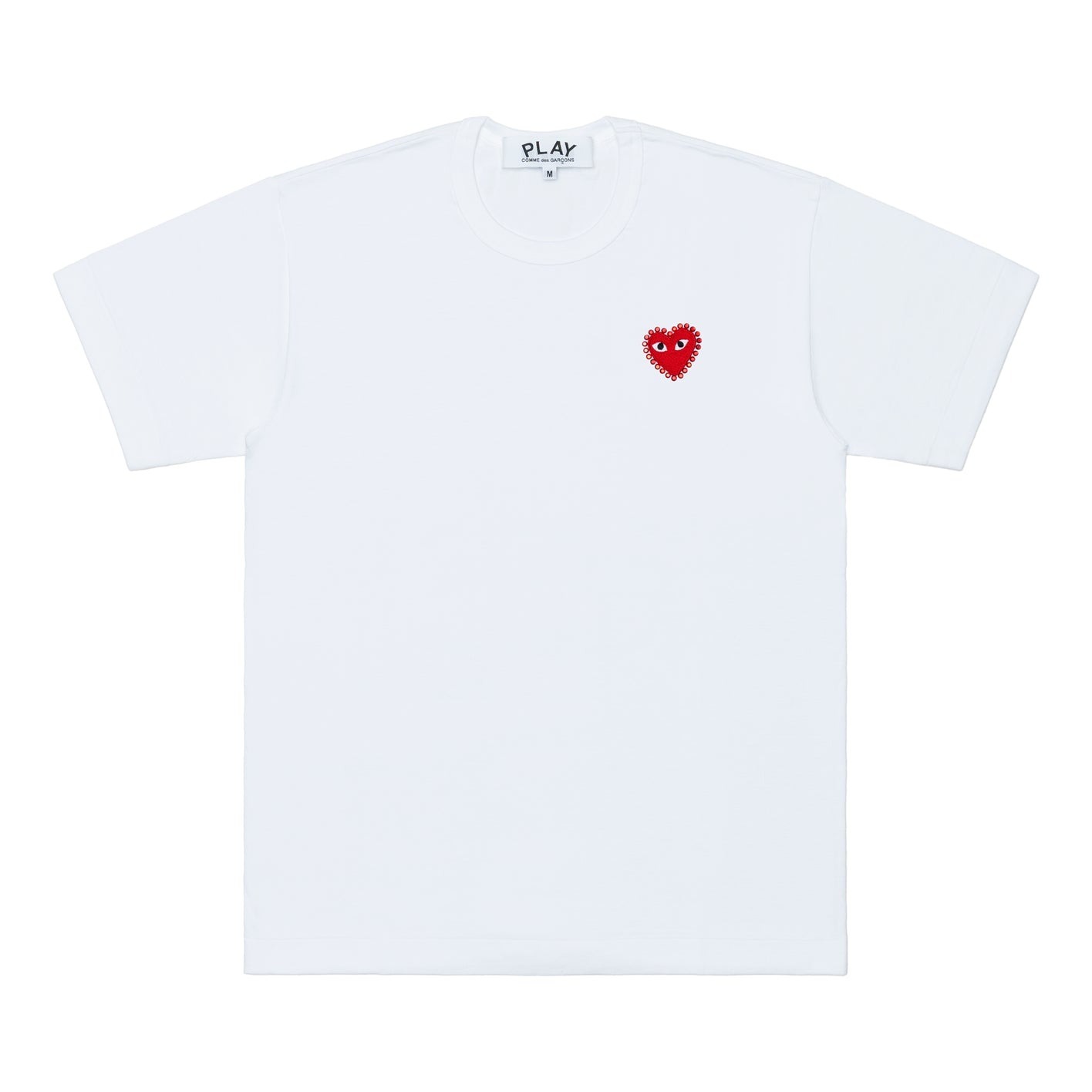 『代購商品』COMME des GARCONS PLAY 川久保玲 Emblem X Rhinestone TEE 左胸 愛心 AX-T801-051
