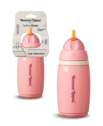 Tommee Tippee Double-layer cool and leak-proof straw cup 266ml