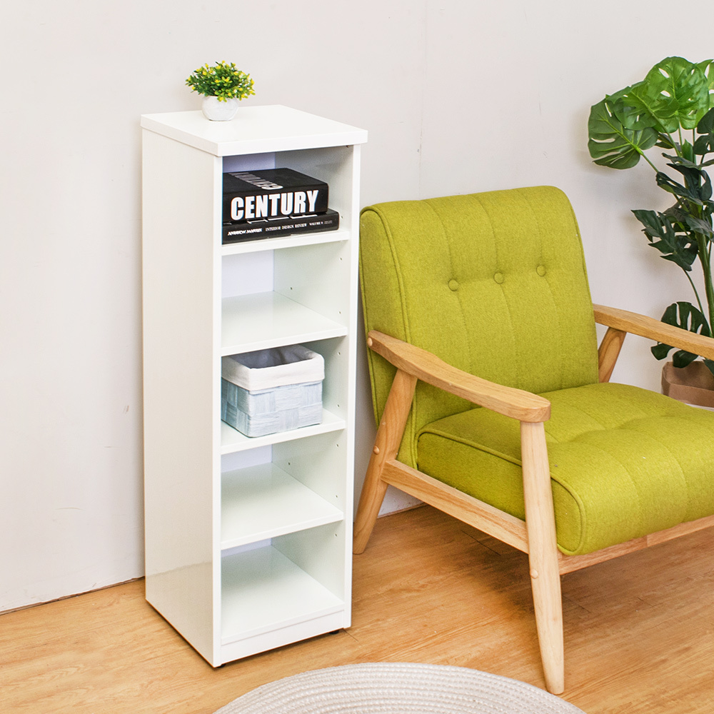 南亞塑鋼-1尺開放式五格收納置物櫃/隙縫櫃/鞋櫃