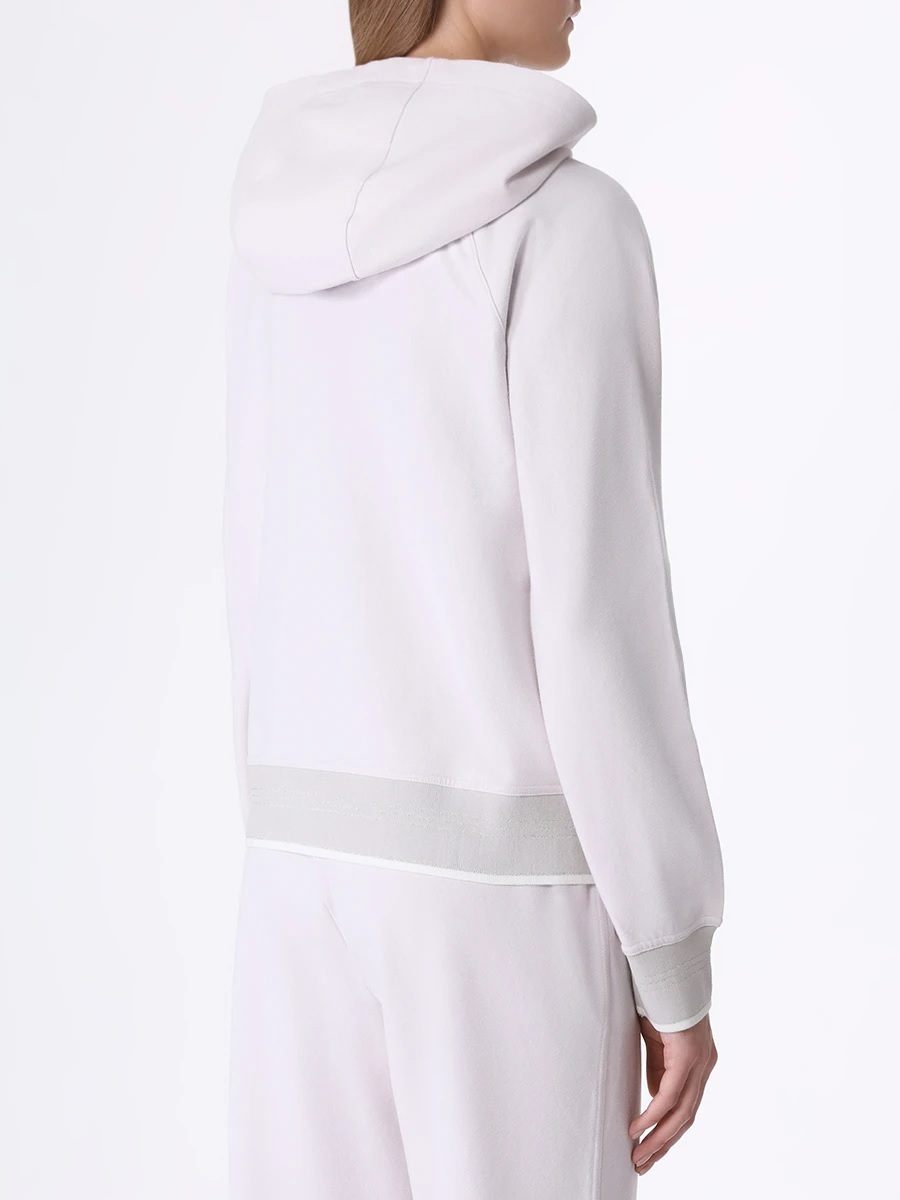 LORENA 連帽拉鍊外套(米灰)