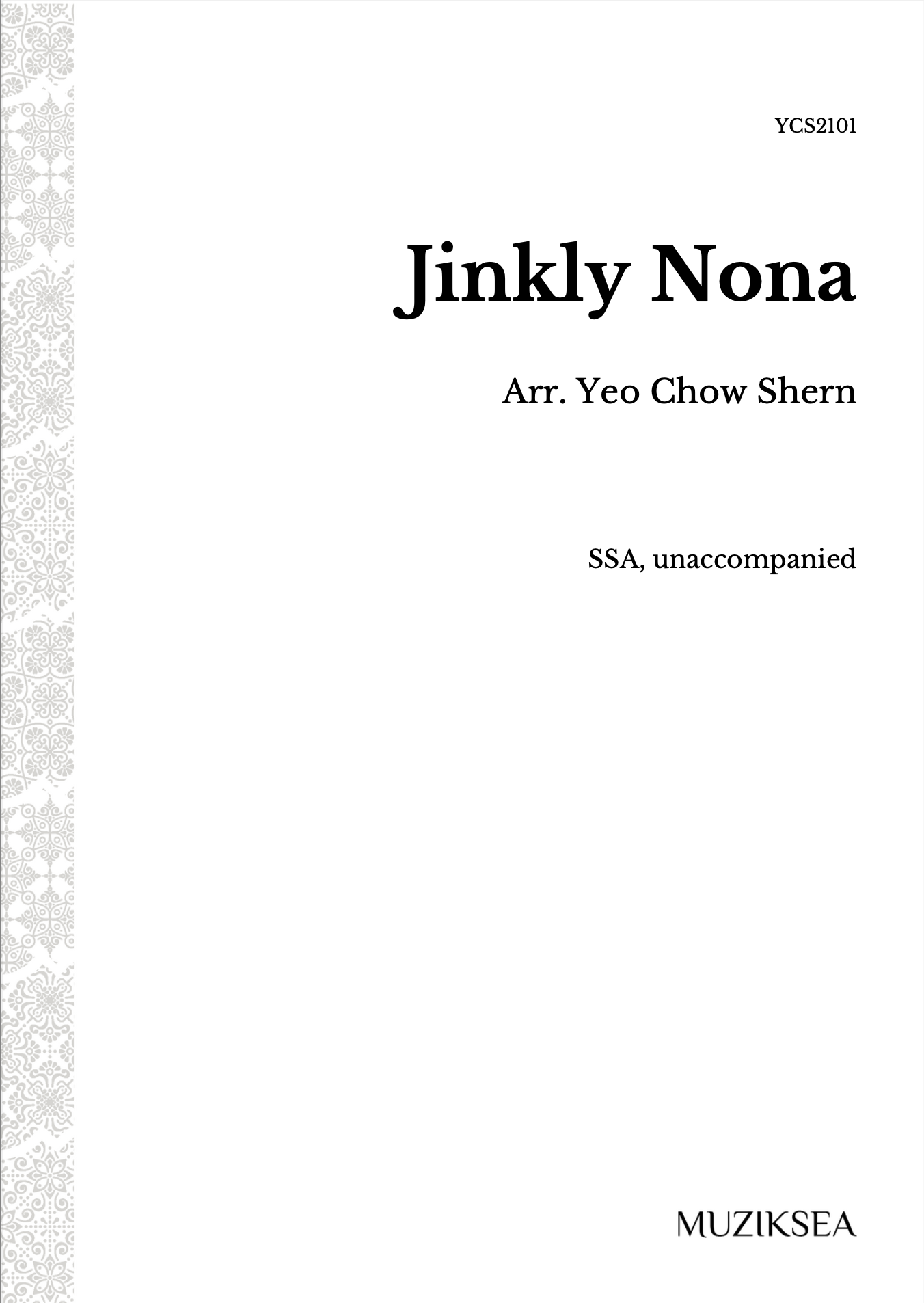 【同聲三部】《Jinkly Nona》
