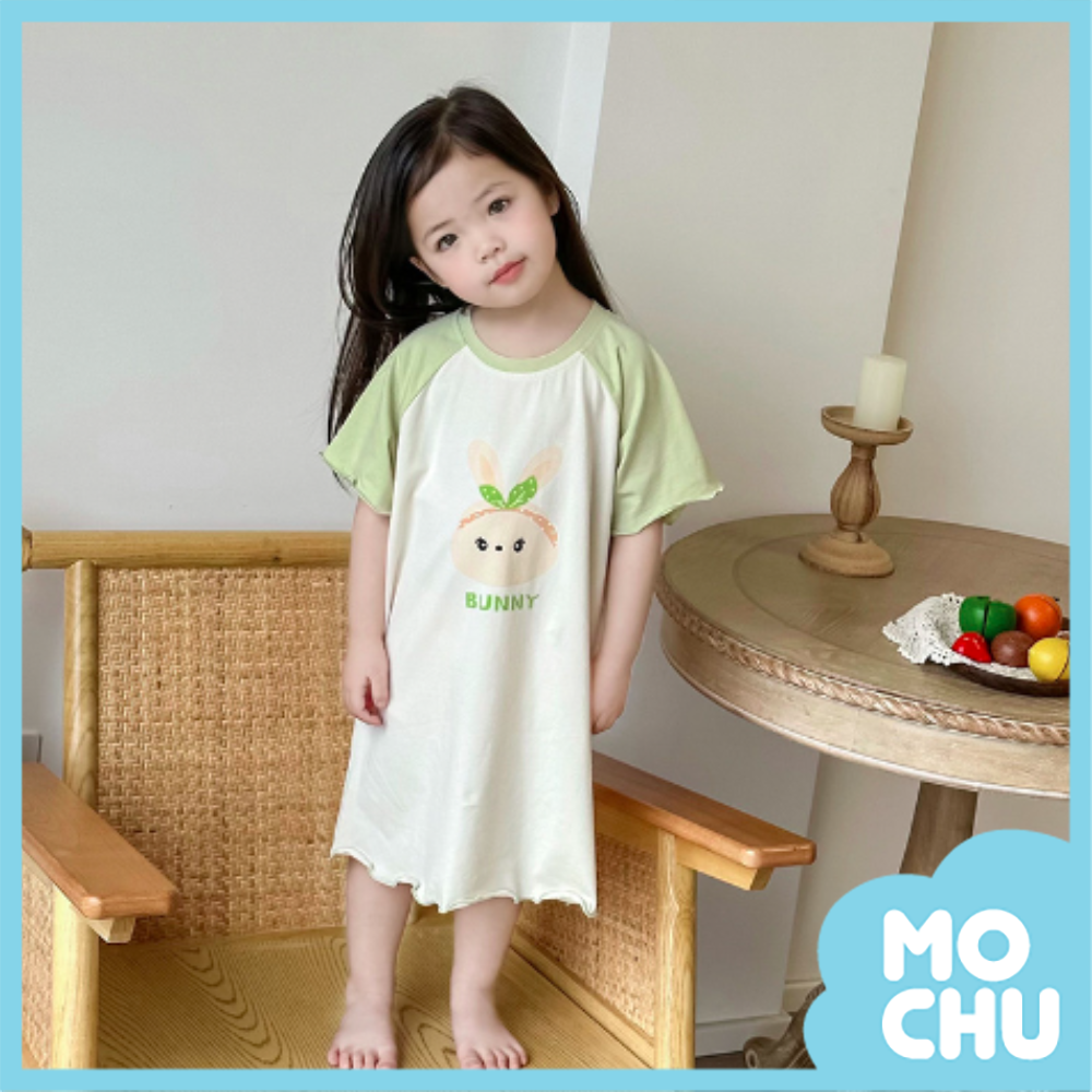 髮窟兔短袖家居連身裙