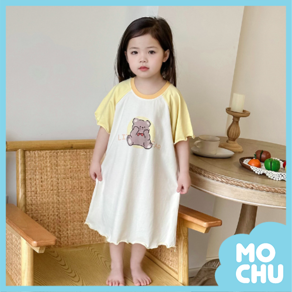 莉貝熊短袖家居連身裙