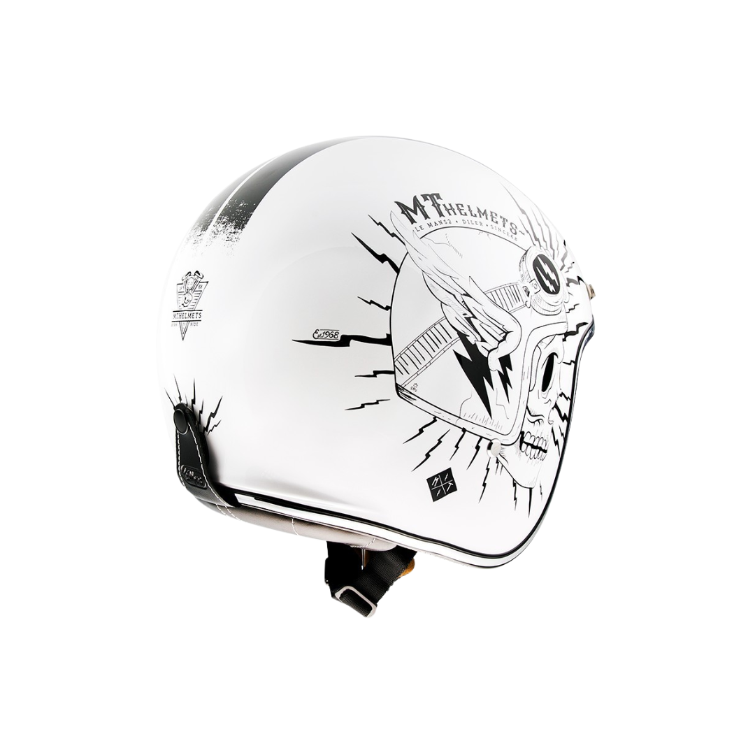 MT HELMETS LE MANS 2 SV DILER A0 GLOSS PEARL WHITE