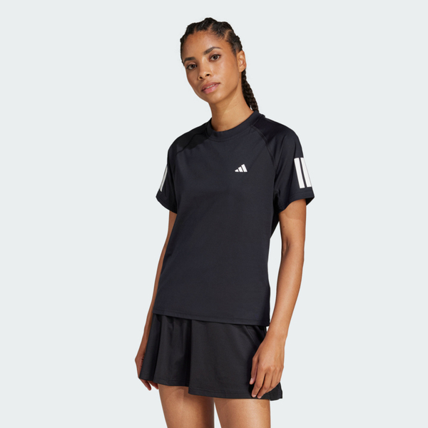 Adidas Club Tee JN7093 女 T恤 運動上衣 休閒短袖 黑 亞版