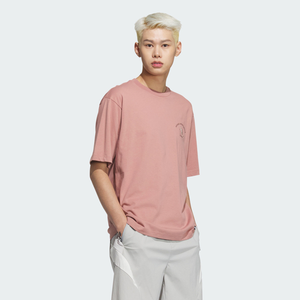 Adidas Gfx Ss Tee JL6059 男 T恤 運動上衣 休閒短袖 棉質 粉紅 亞版