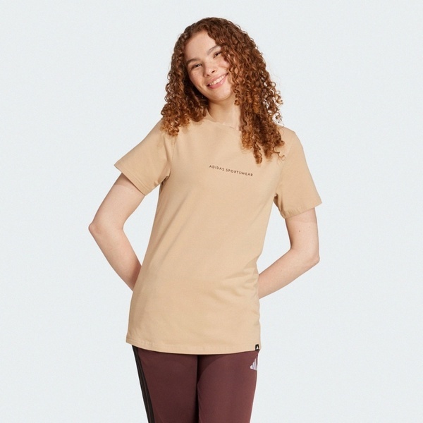 Adidas W C Ddl Camp T JX5324 女 T恤 運動上衣 休閒短袖 卡其 亞版